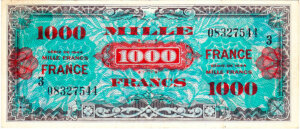 1000 francs France type 1945