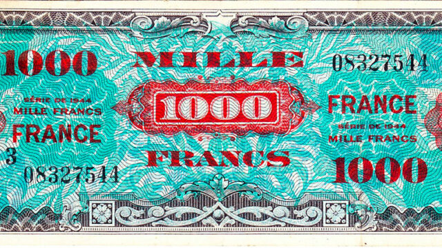 1000 francs France type 1945