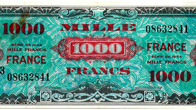 1000 francs France type 1945