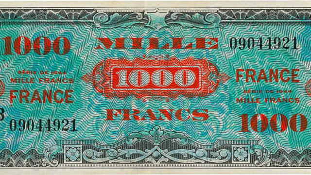 1000 francs France type 1945