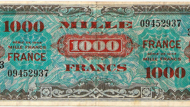 1000 francs France type 1945