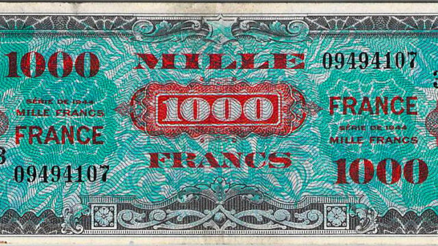 1000 francs France type 1945