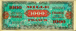 1000 francs France type 1945