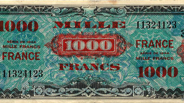 1000 francs France type 1945