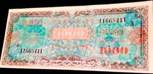 1000 francs France type 1945