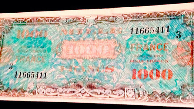 1000 francs France type 1945