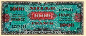 1000 francs France type 1945