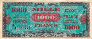 1000 francs France type 1945