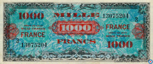 1000 francs France type 1945