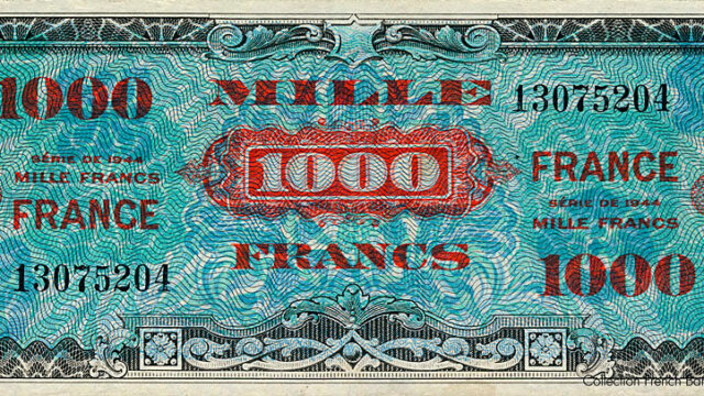 1000 francs France type 1945