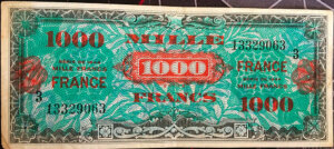 1000 francs France type 1945