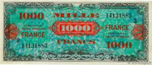 1000 francs France type 1945