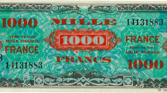 1000 francs France type 1945