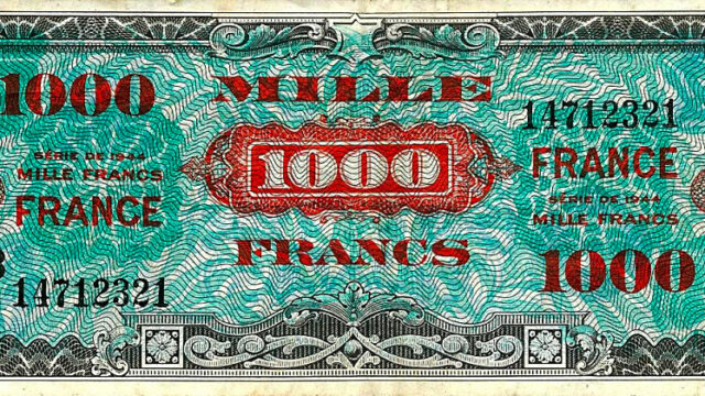 1000 francs France type 1945