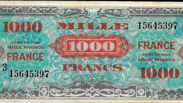 1000 francs France type 1945