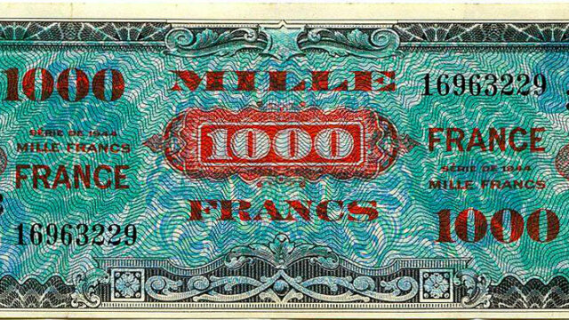 1000 francs France type 1945