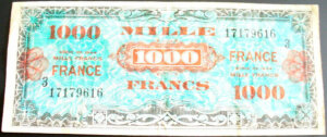 1000 francs France type 1945