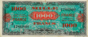 1000 francs France type 1945