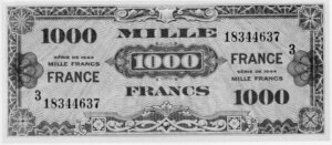 1000 francs France type 1945