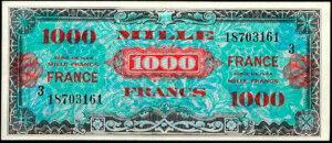 1000 francs France type 1945