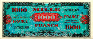 1000 francs France type 1945