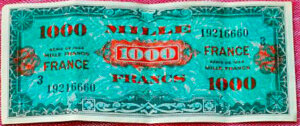 1000 francs France type 1945