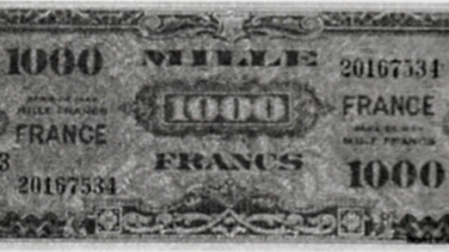 1000 francs France type 1945