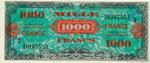 1000 francs France type 1945