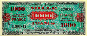 1000 francs France type 1945