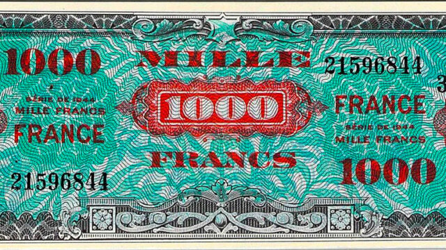 1000 francs France type 1945