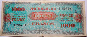 1000 francs France type 1945