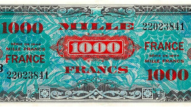 1000 francs France type 1945