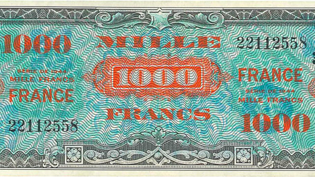 1000 francs France type 1945