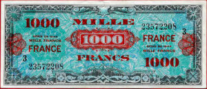 1000 francs France type 1945