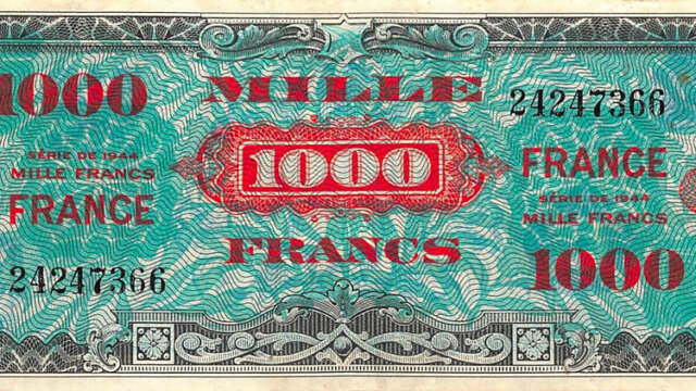 1000 francs France type 1945