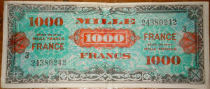 1000 francs France type 1945