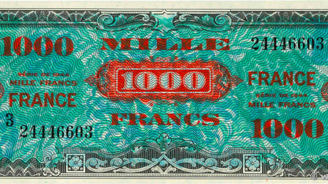 1000 francs France type 1945