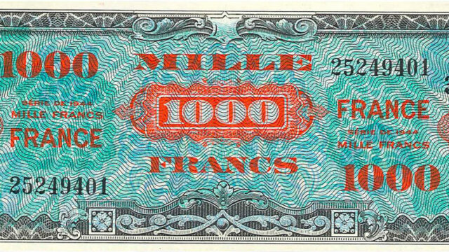 1000 francs France type 1945