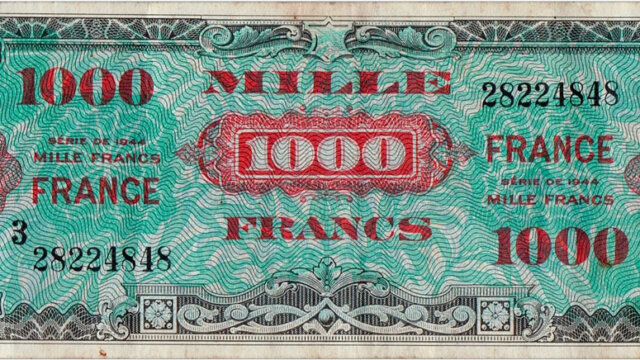 1000 francs France type 1945