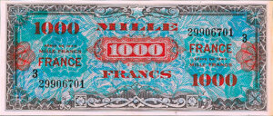 1000 francs France type 1945