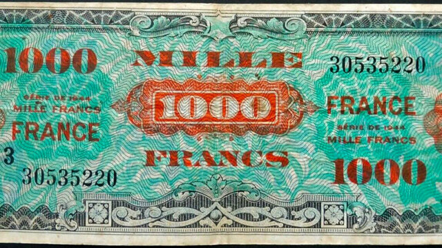 1000 francs France type 1945