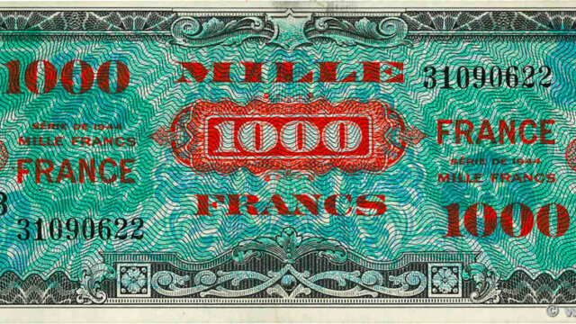 1000 francs France type 1945