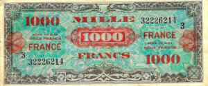 1000 francs France type 1945