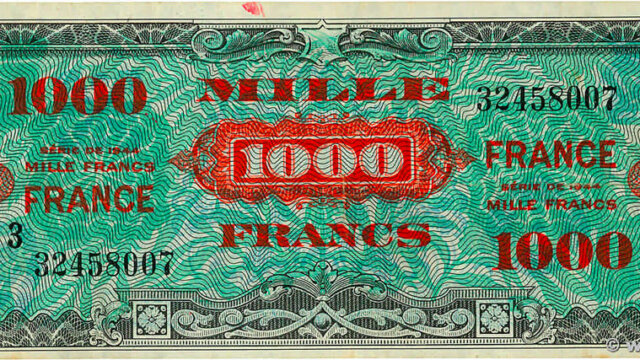 1000 francs France type 1945