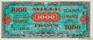 1000 francs France type 1945