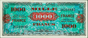 1000 francs France type 1945