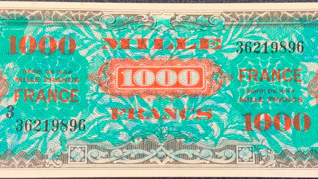 1000 francs France type 1945