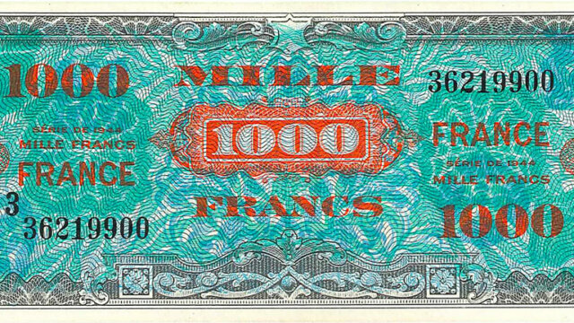 1000 francs France type 1945