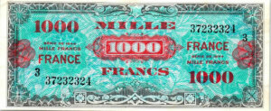 1000 francs France type 1945