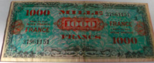 1000 francs France type 1945